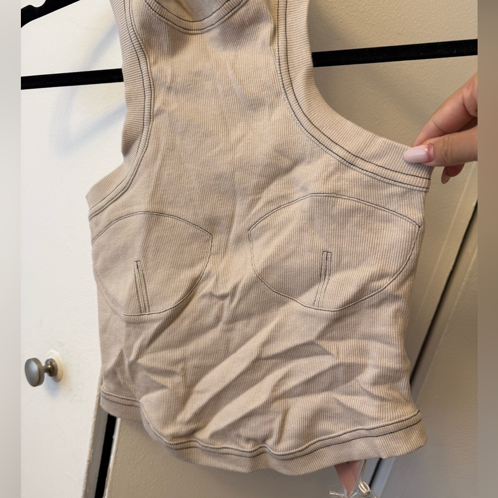 NWT Orseund Iris RACERBACK SPORT TANK OFF-WHITE - Picture 5 of 9